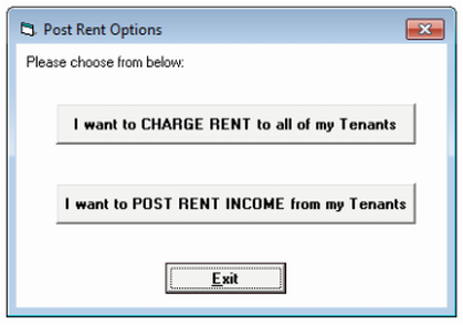 Post Rent Options